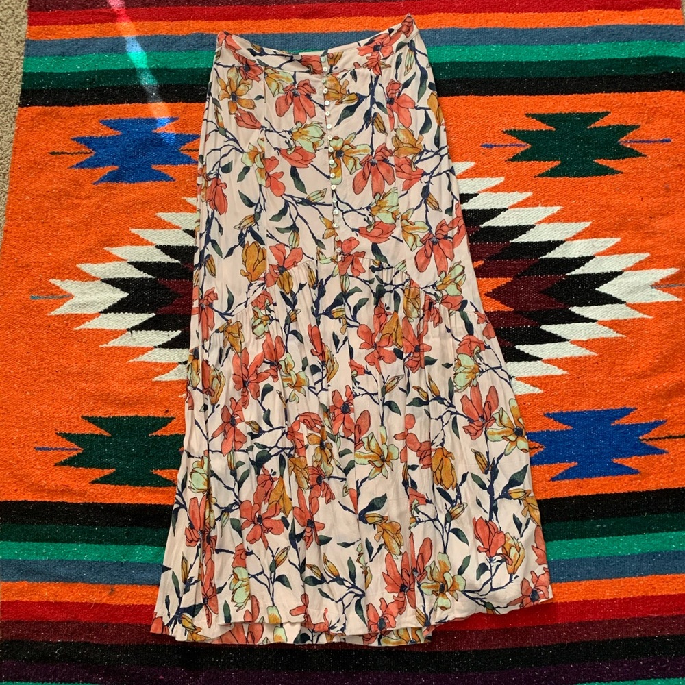 Free People Smooth Sailing Maxi Skirt Size 10